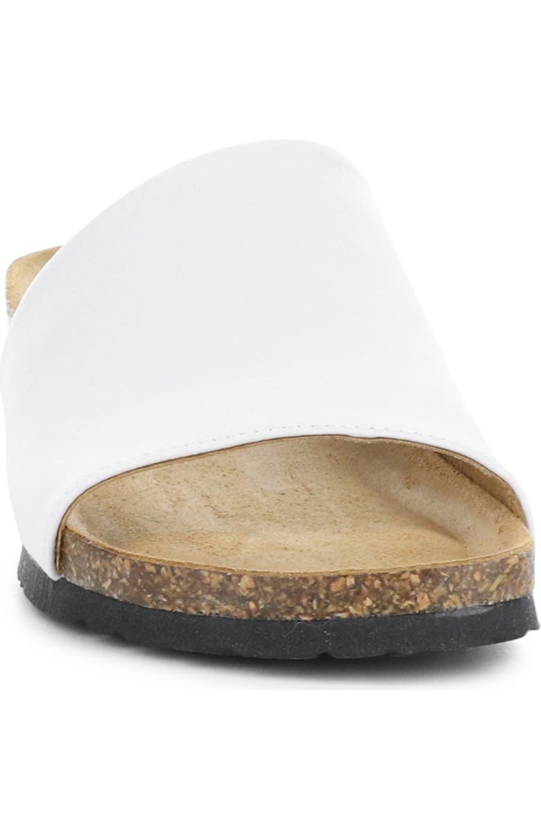 Bos. & Co. Lux Slide Sandal, Alternate, color, White