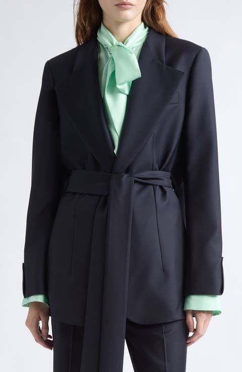 Lauren Belted Wool Blazer