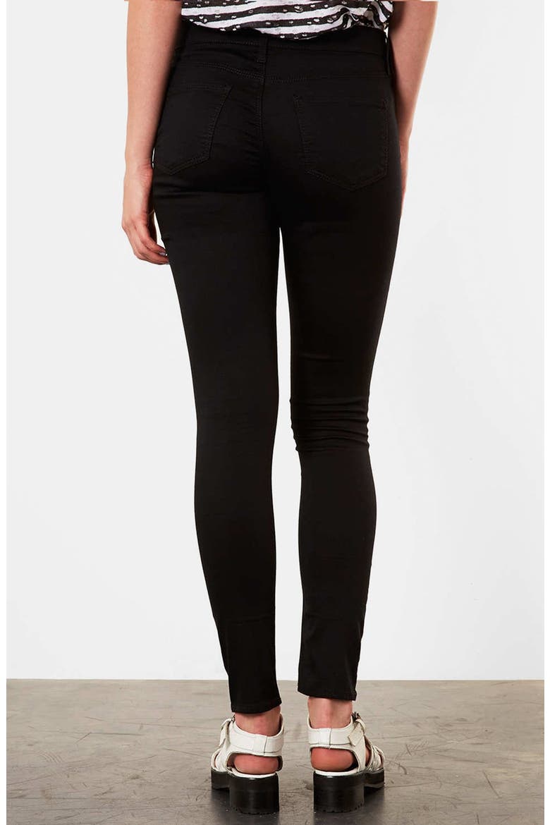 Moto 'Leigh' Skinny Jeans, Alternate, color, BLACK