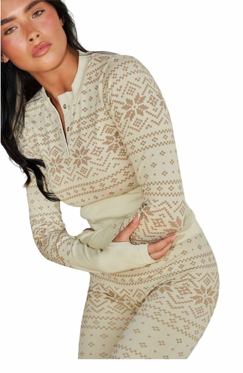 Vitality BaseLayer Henley Top, Alternate, color, Snowflake