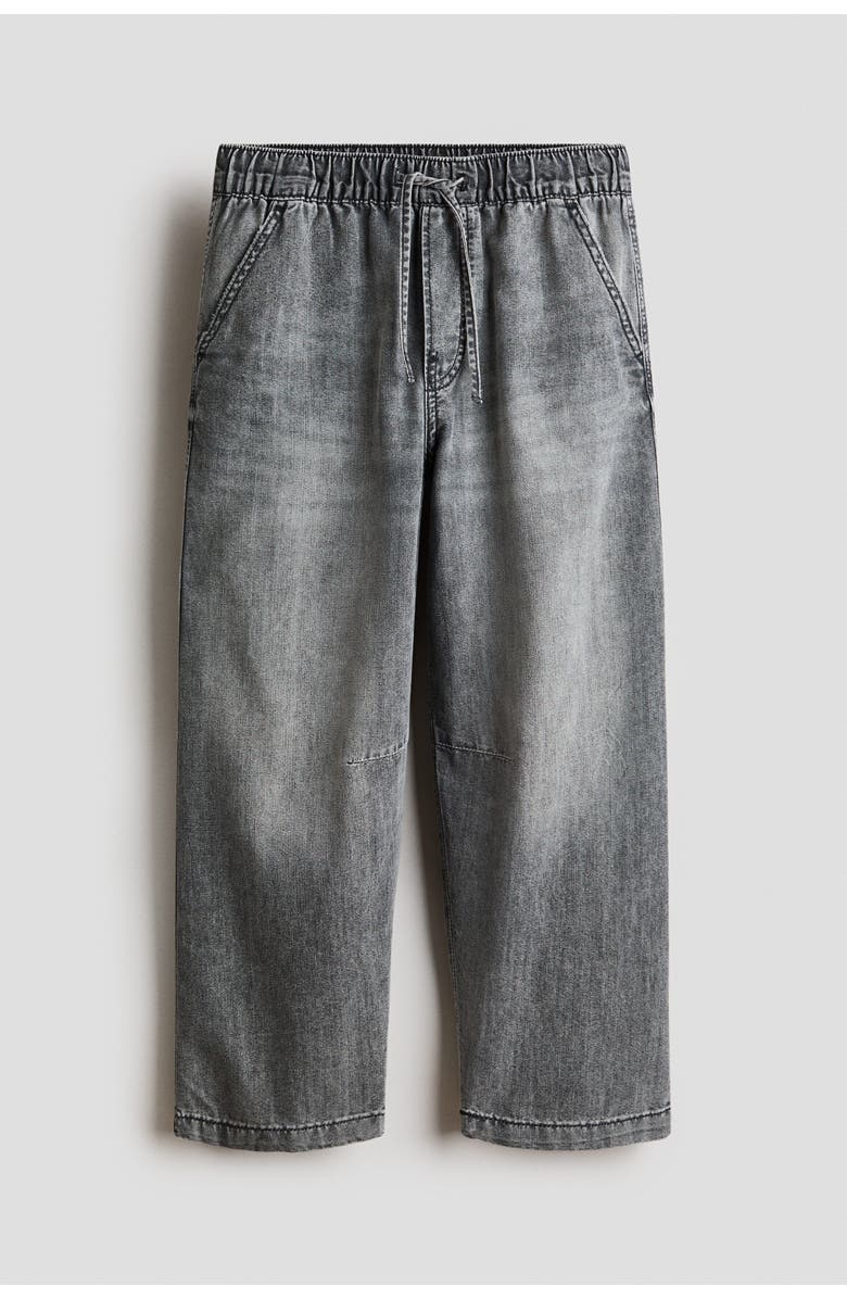 H&M Denim Joggers, Main, color, Denim Black