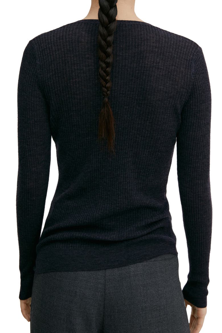 Wool Cardigan, Alternate, color, CHARCOAL