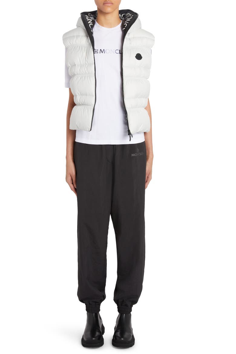 Weser Hooded Down Puffer Vest, Alternate, color, ICE