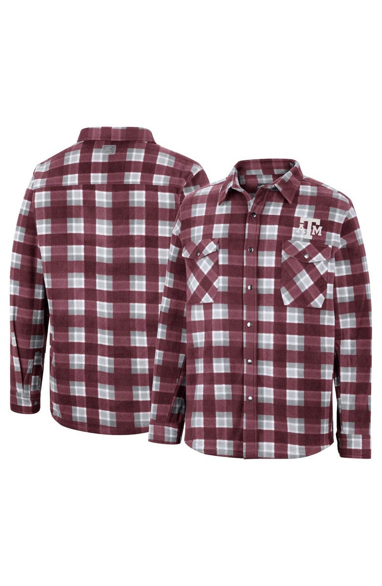 COLOSSEUM Men's Colosseum Maroon Texas A&M Aggies Ellis Full-Snap Jacket, Main, color, 