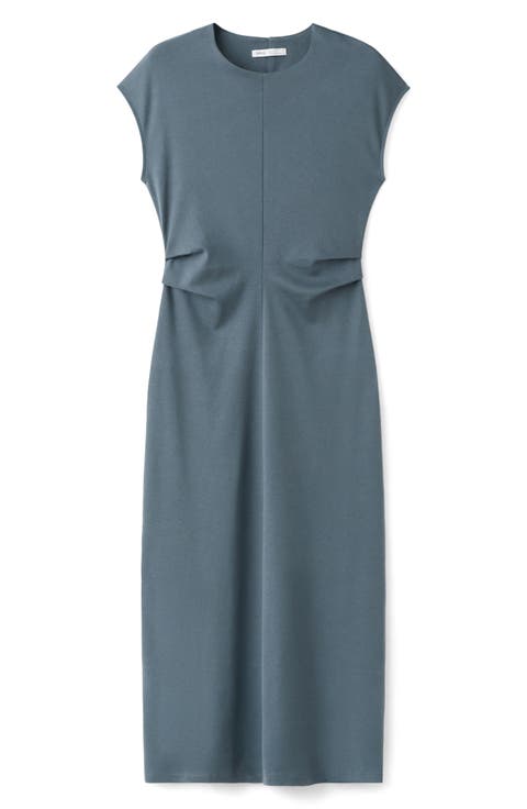 Cotton Jersey Midi Dress