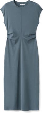 MANGO Cotton Jersey Midi Dress