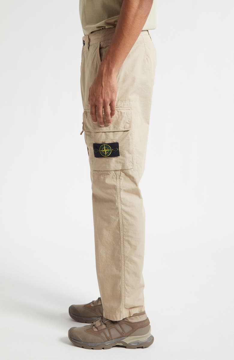 Stone Island Cotton Canvas Cargo Trousers, Alternate, color, V009a Desert