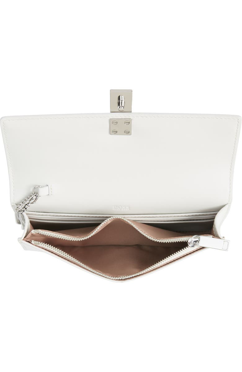 BOSS Mini Nathalie Leather Wristlet Clutch, Alternate, color,