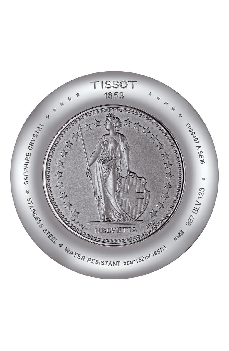 Tissot Chemin Des Tourelles Automatic Bracelet Watch, 42mm, Alternate, color, Two Tone/ Silver/ Rose Gold