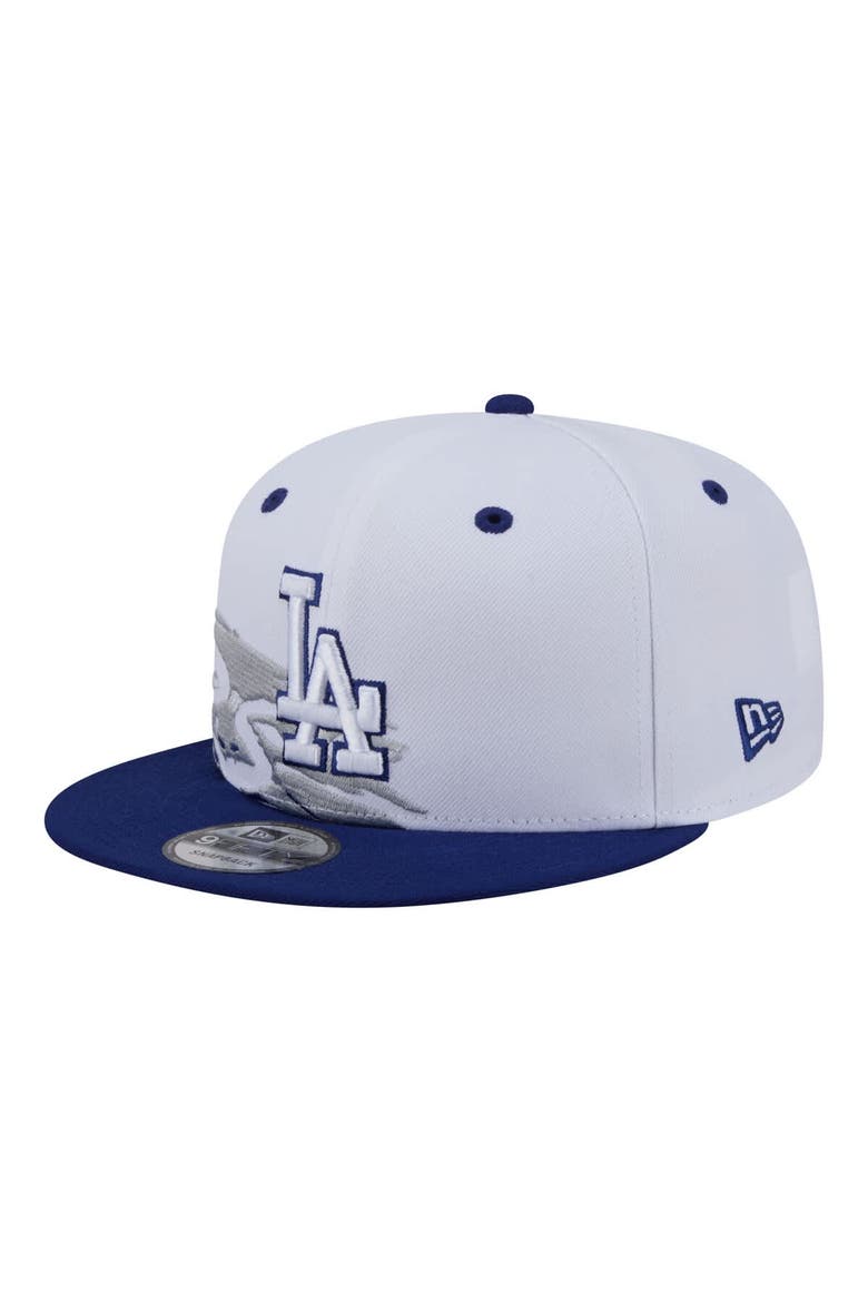 Men's New Era White/Royal Los Angeles Dodgers 9FIFTY Snapback Hat, Alternate, color, White