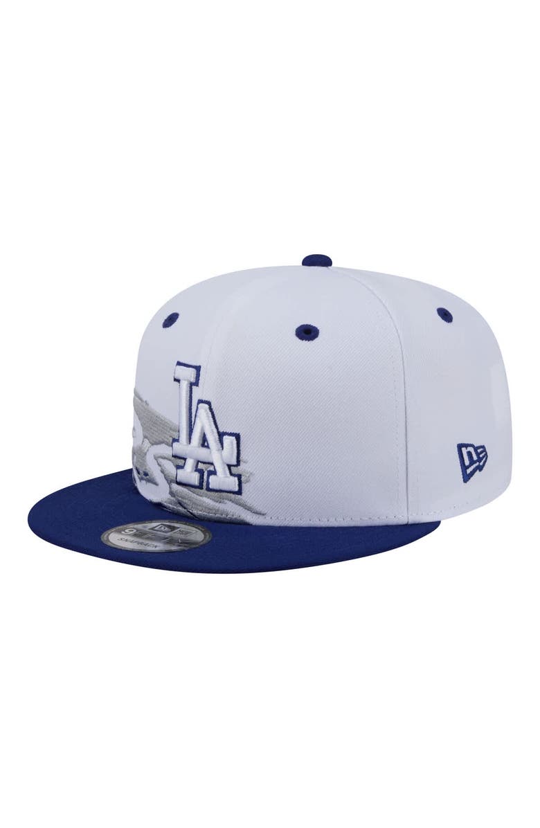 New Era Men's New Era White/Royal Los Angeles Dodgers 9FIFTY Snapback Hat, Alternate, color, White
