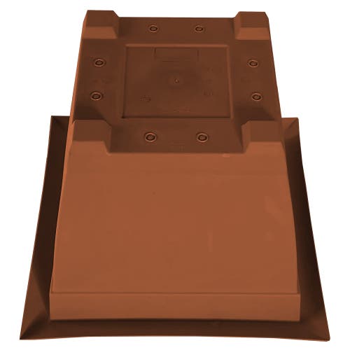 Bloem 15" Dayton Square Deck Planter, Terra Cotta In Brown
