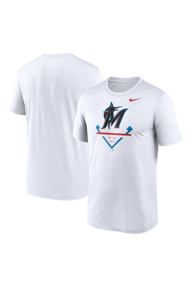 Men's Nike White Miami Marlins Icon Legend Performance T-Shirt, Main, color, White