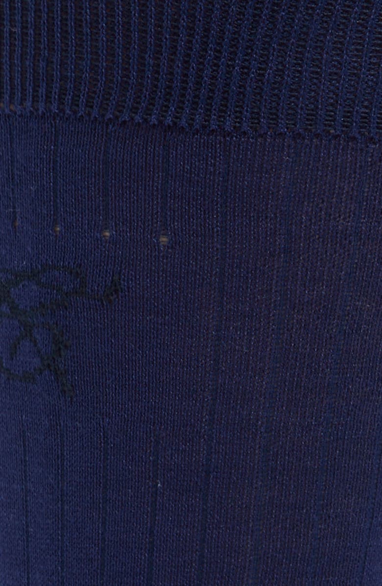 Canali Solid Cotton Dress Socks, Alternate, color, 