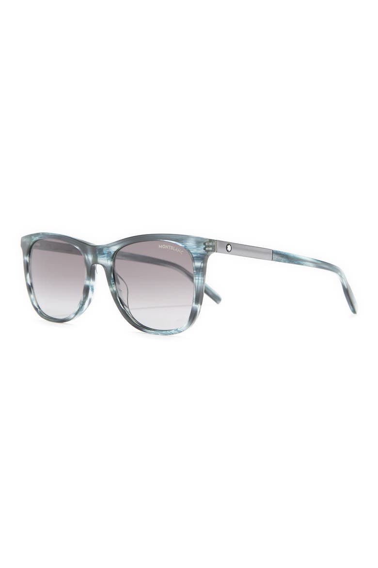53mm Square Sunglasses, Alternate, color, BLUE RUTHENIUM GREY/ GGY