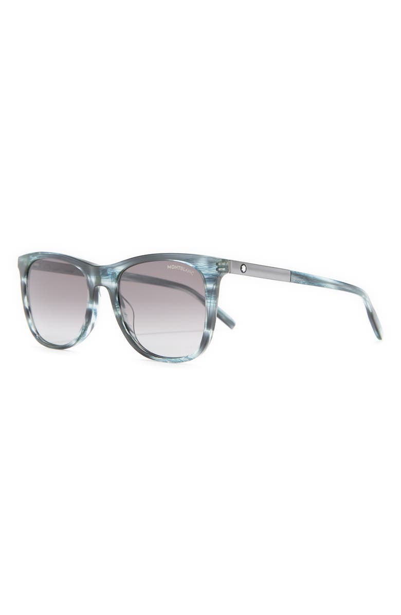 Montblanc 53mm Square Sunglasses, Alternate, color,