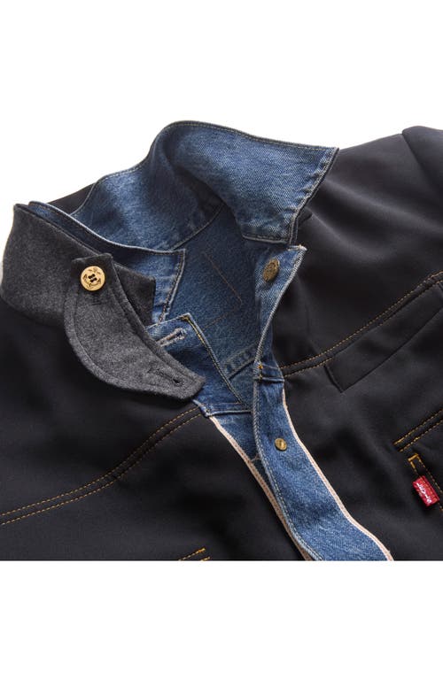 Sacai Gender Inclusive Levi's® Denim X Matelassé Twill Reversible Jacket In Blue