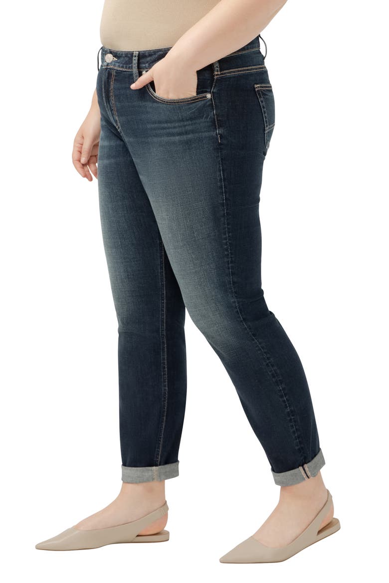 Boyfriend Skinny Jeans, Alternate, color, INDIGO