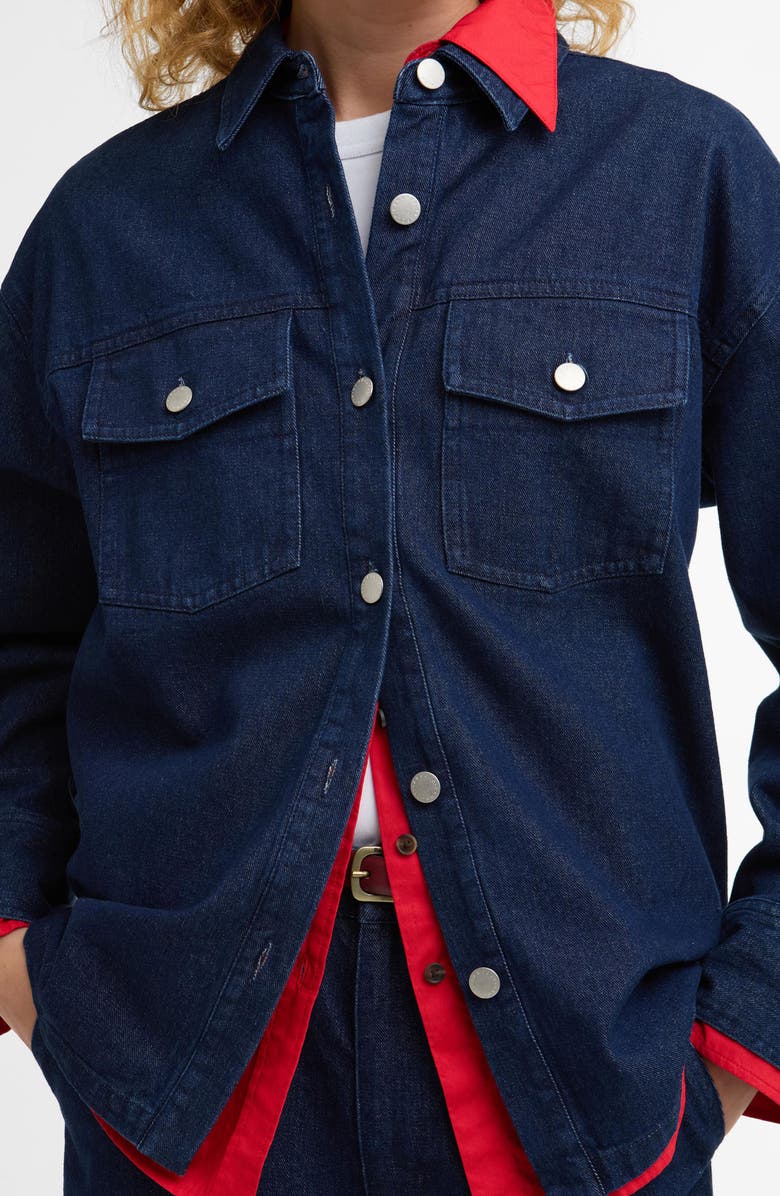 Barbour Maiai Denim Shirt, Alternate, color, Rinse Wash