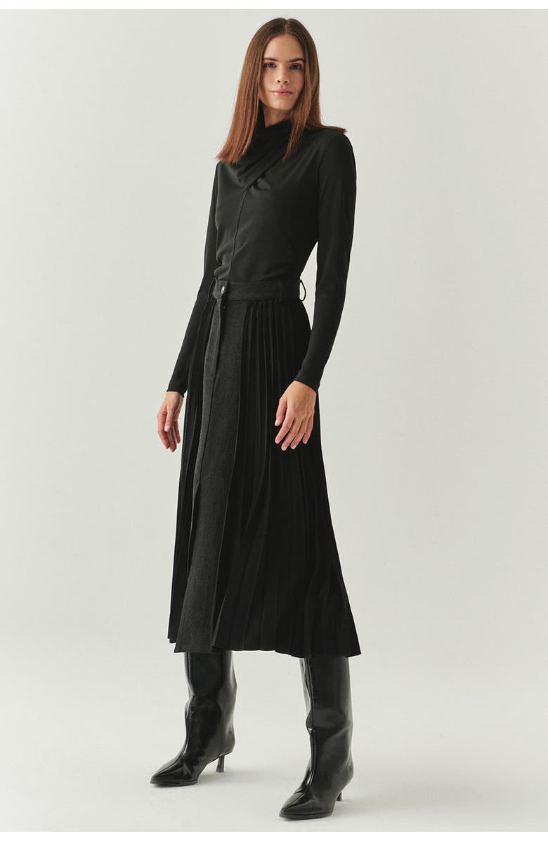 Exquise Florence Midi Skirt, Alternate, color, Black