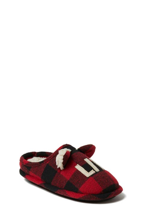 Kids' Buffalo Check Lil Bear Clog Slipper