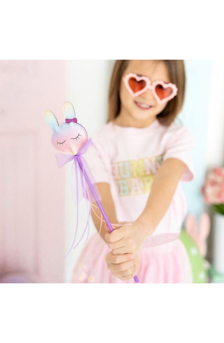 Sweet Wink Pastel Rainbow Easter Bunny Wand, Alternate, color, Multicolor