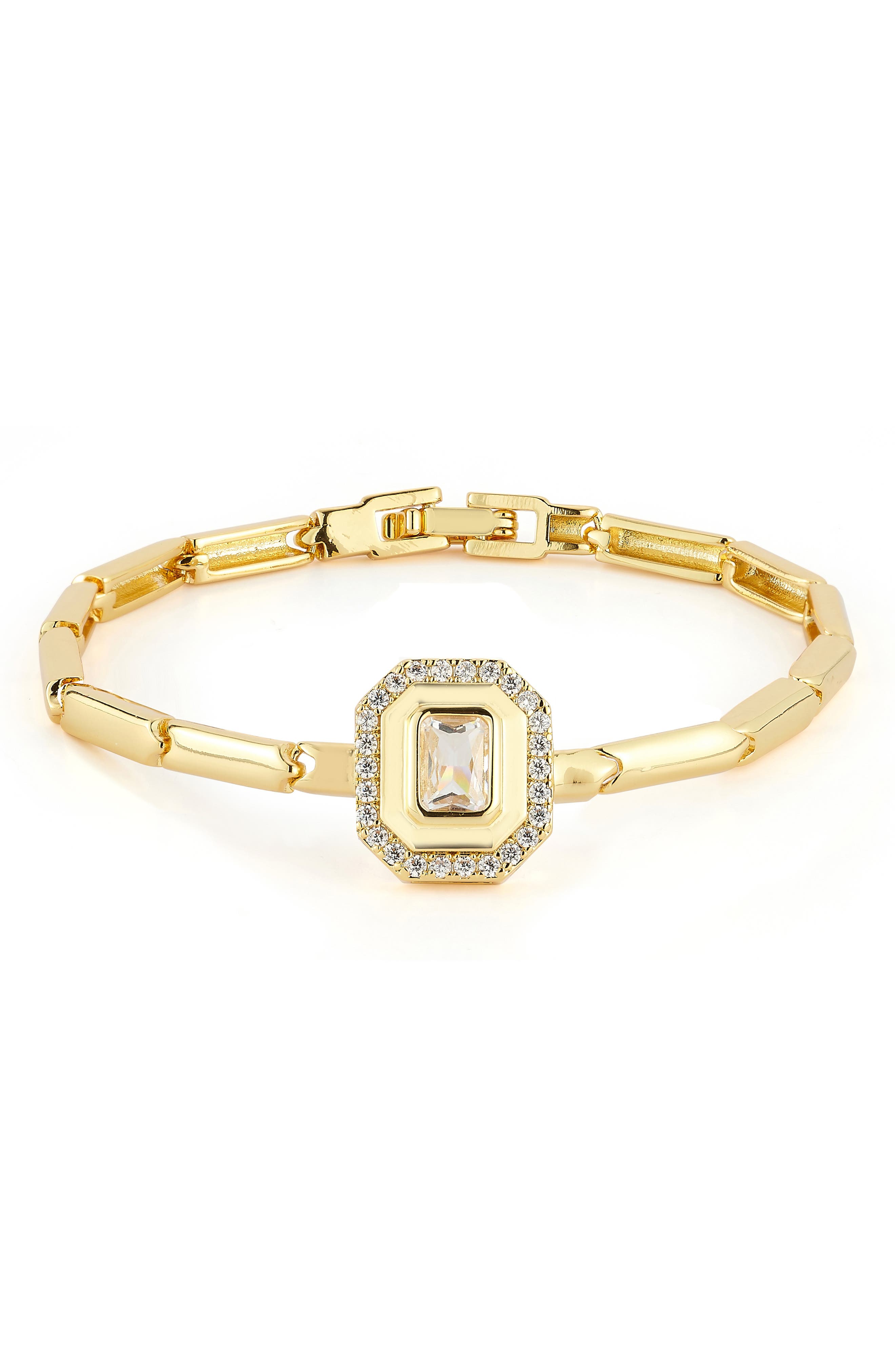 Cubic Zirconia Illusion Bracelet