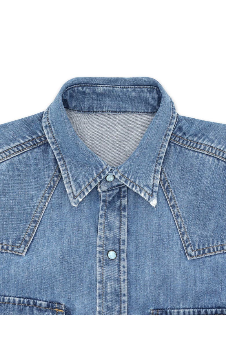 Fortela Ntex Texan Denim Shirt, Alternate, color, Custom Wash