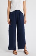 beachlunchlounge Meadow Wide Leg Cotton Gauze Pants