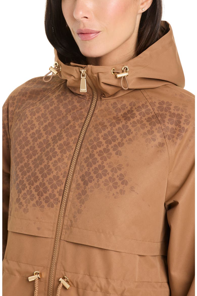 Magic Print Hooded Water Resistant Raincoat, Alternate, color, VICUNA