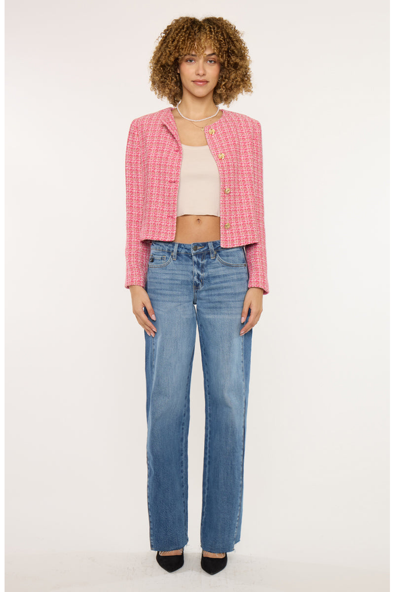 Marianne Mid Rise Wide Leg Jeans, Main, color, Medium Dark
