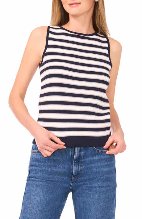 Halogen® Stripe Knit Tank