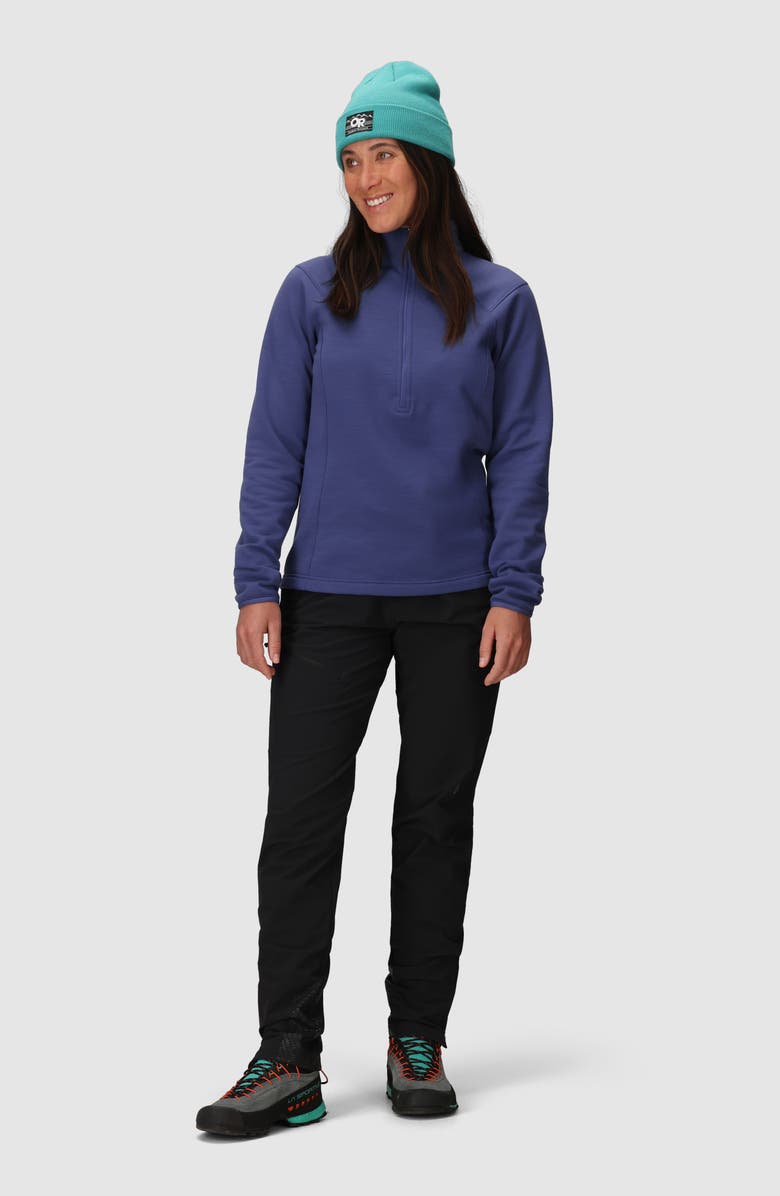 Outdoor Research Crescent Fleece Half Zip Pullover, Alternate, color, Galactic