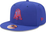 New Era Men's New Era Royal New England Patriots 2026 Sideline Throwback 59FIFTY Fitted Hat