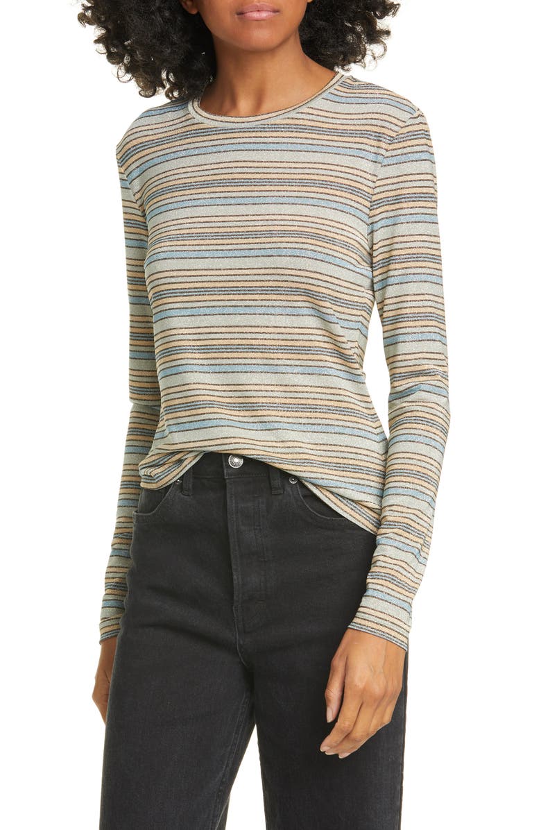 Stine Goya Maya Metallic Stripe Top, Main, color, 