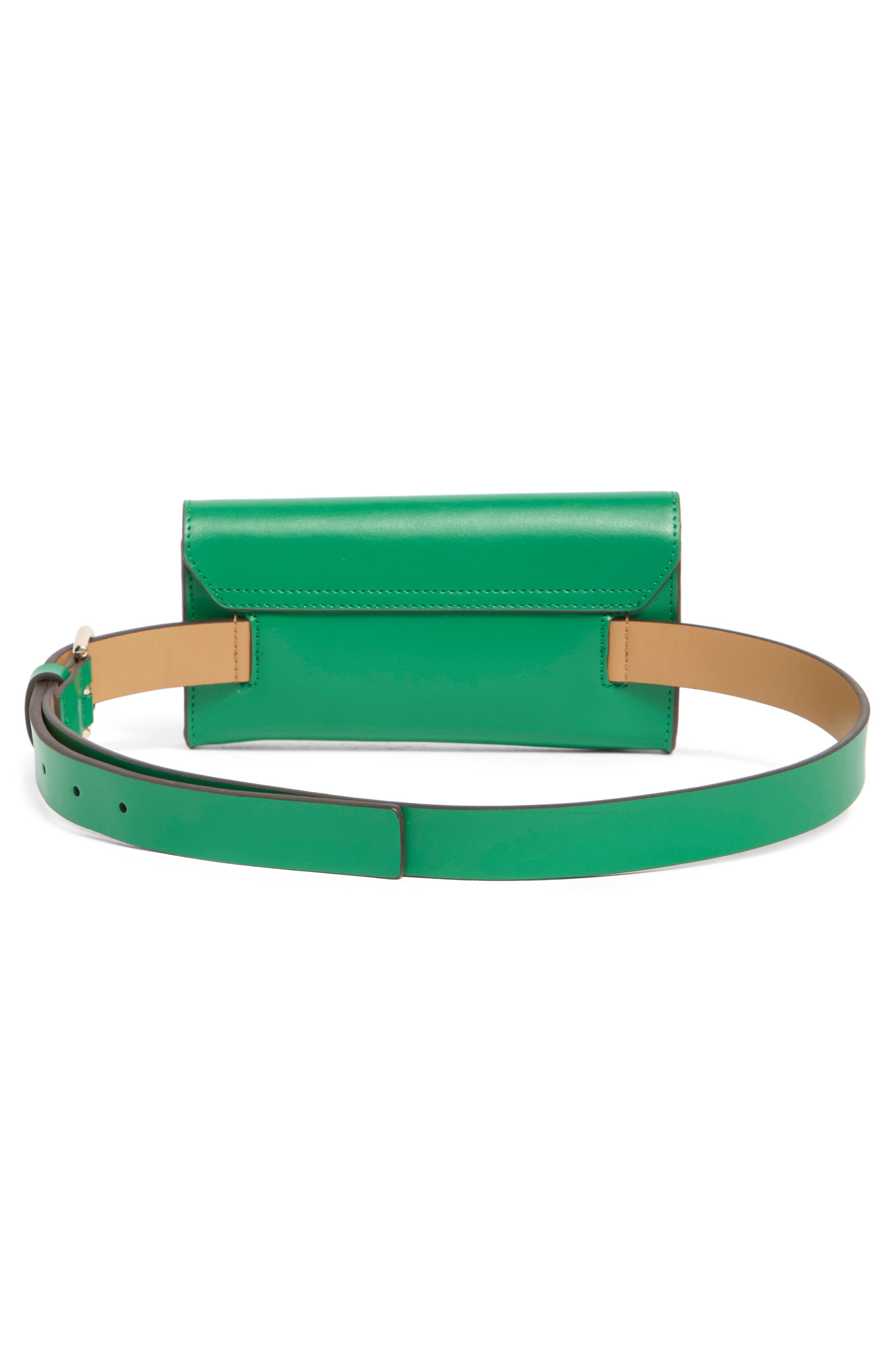 Kate Spade New York flap leather belt bag, Alternate, color, 