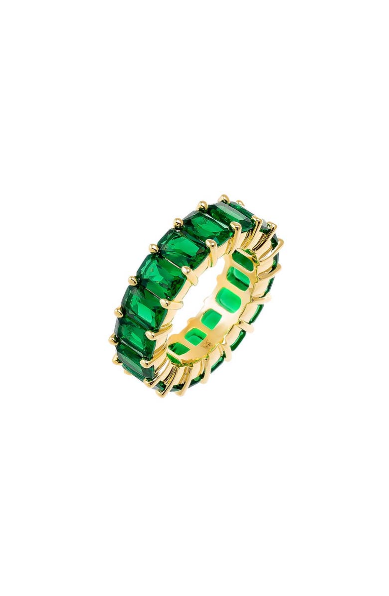 BY ADINA EDEN Colored CZ Baguette Eternity Band, Main, color, 