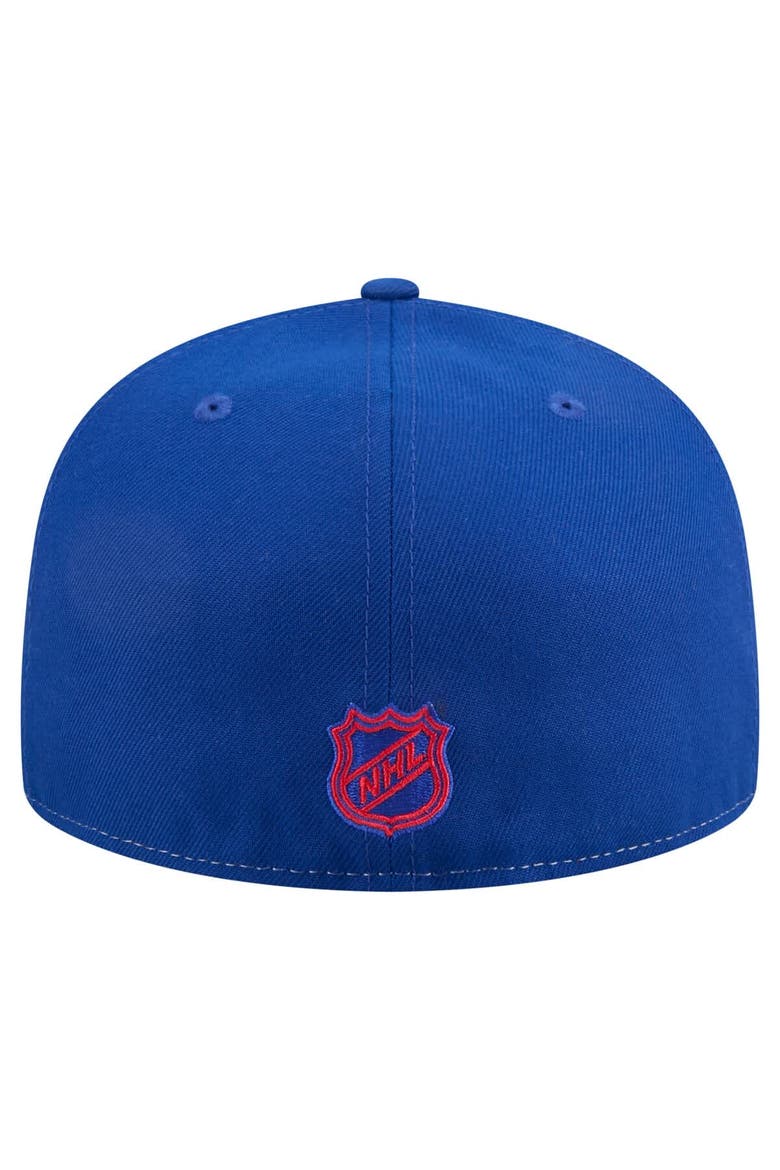 Men's New Era White/Blue New York Rangers Repeat Two-Tone 59FIFTY Fitted Hat, Alternate, color, White