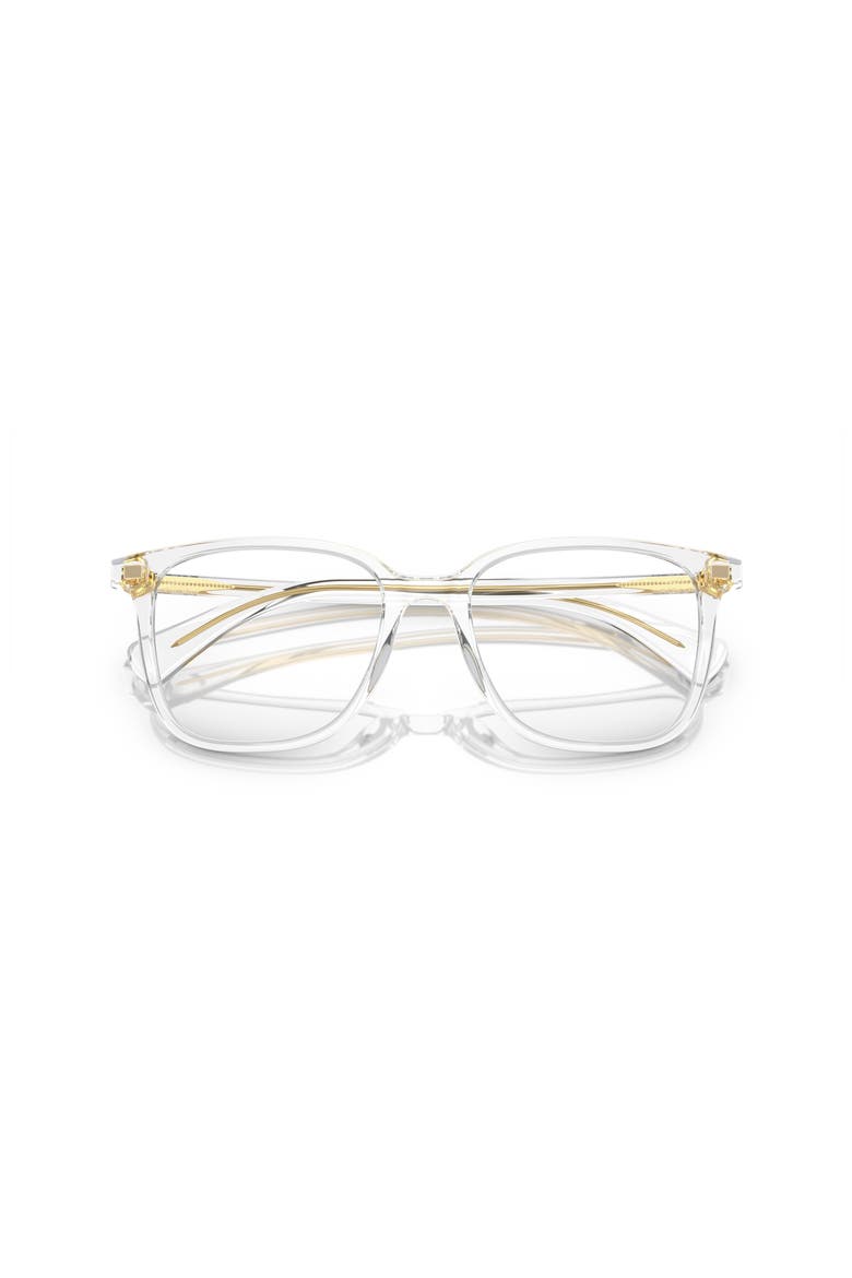 55mm Square optical glasses, Alternate, color, Transparent