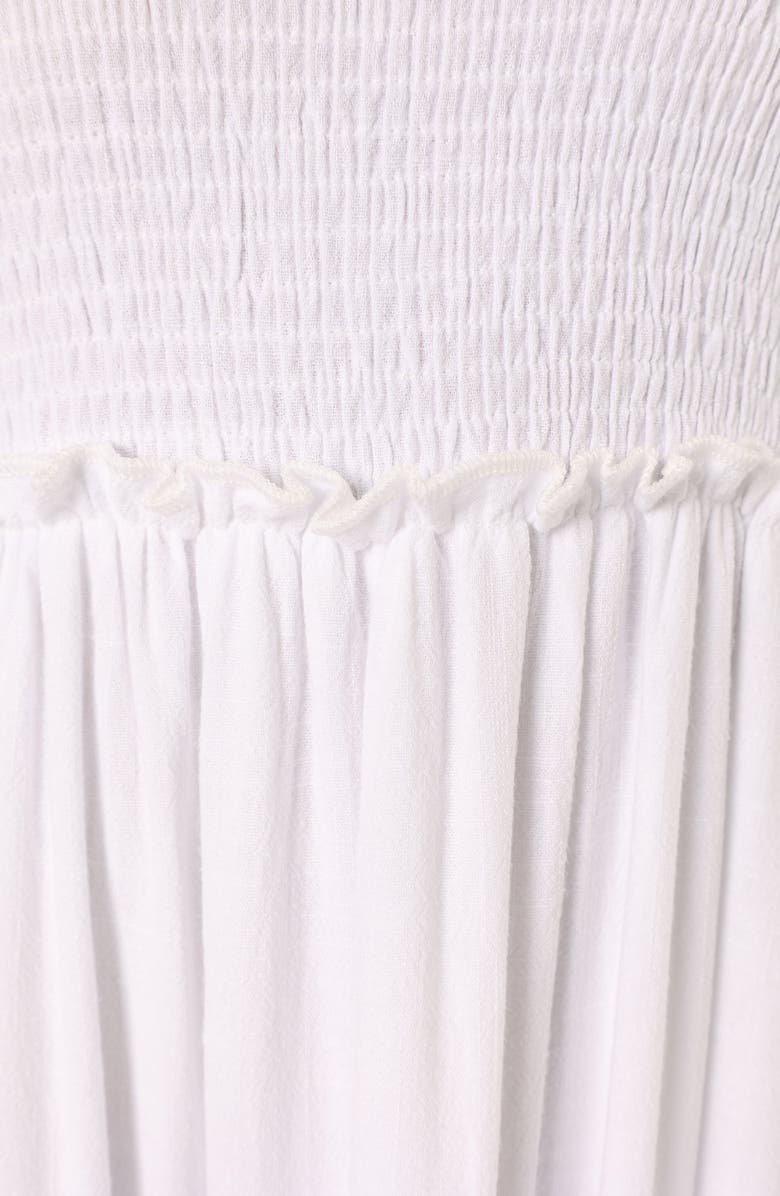 Petal & Pup Serafina Smocked Tiered Sundress, Alternate, color, White