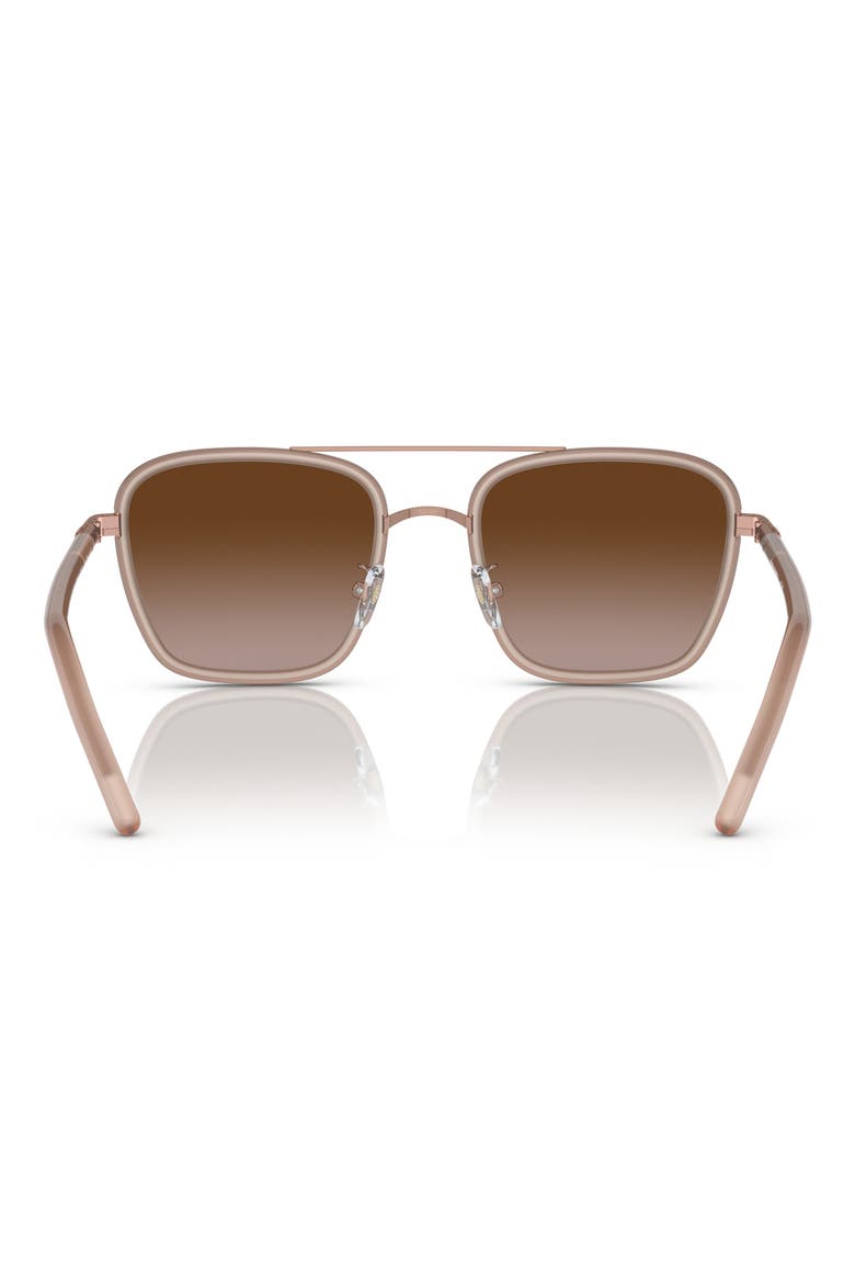 53mm Square Sunglasses, Alternate, color, ROSE GOLD