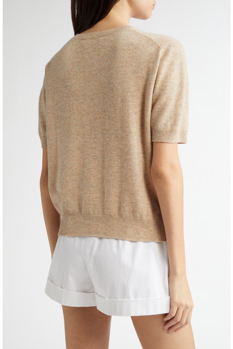 Classic Cashmere & Silk Cardigan, Alternate, color, OATMEAL