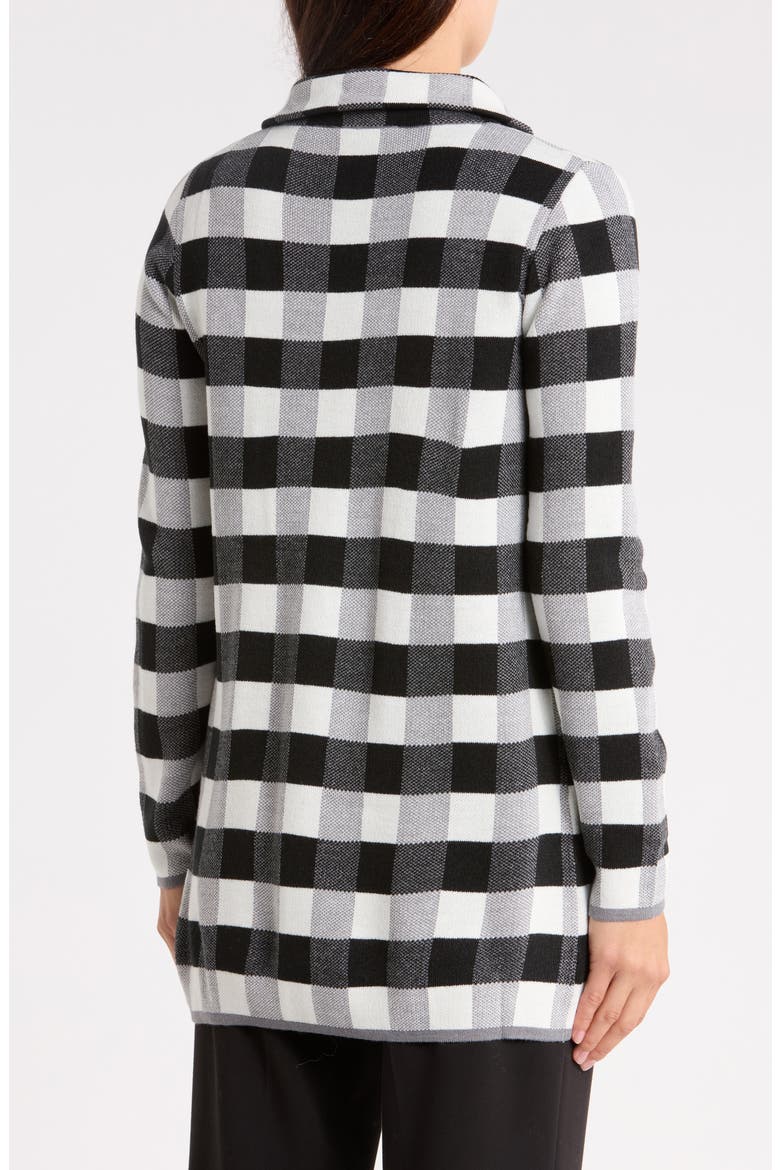 Plaid Cardigan, Alternate, color, OFF WHITE