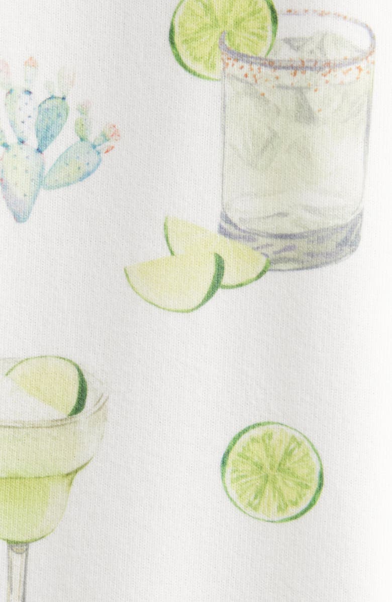 PJ Salvage Limes & Sunshine Butter Jersey Pajamas, Alternate, color,