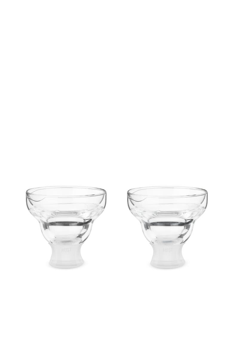 Glass FREEZE Margarita Cooling Cup Set of 2, Alternate, color, Clear