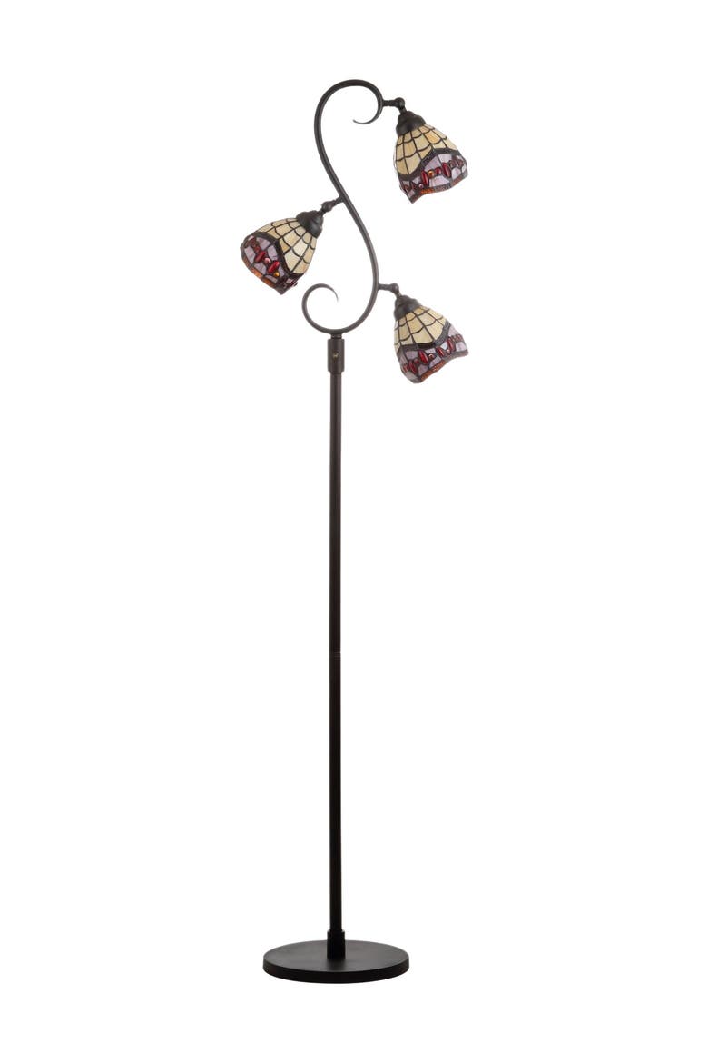 Walker Tiffany-Style 70.5" Multi-Light LED Floor Lamp, Bronze, Alternate, color, Bronze