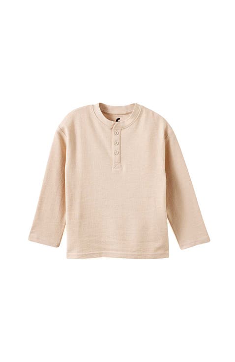 Kid's Henley Button Long Sleeve