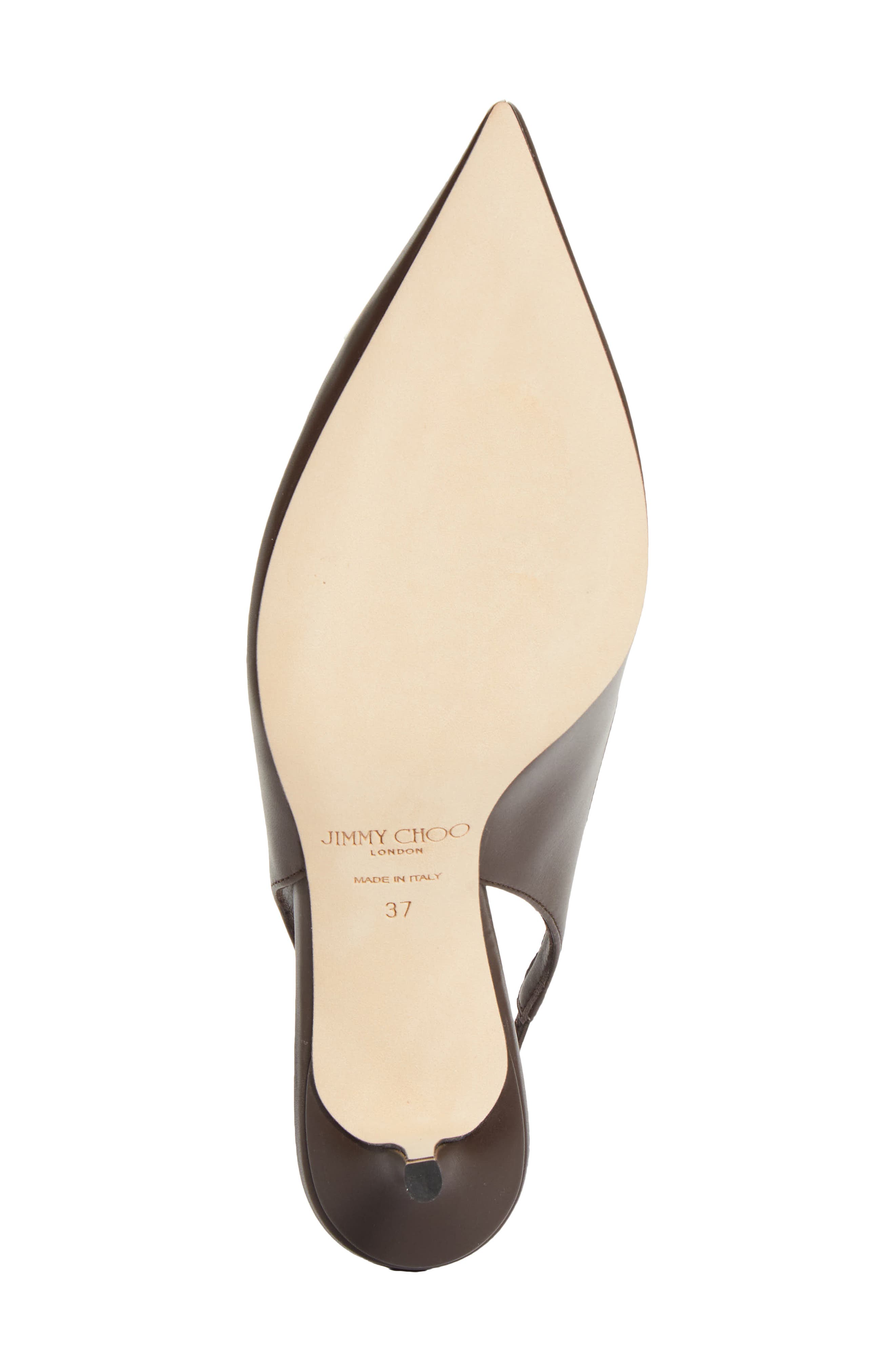 Love Pointed Toe Slingback Pump (Nordstrom Exclusive), Alternate, color, CHOCOLATE
