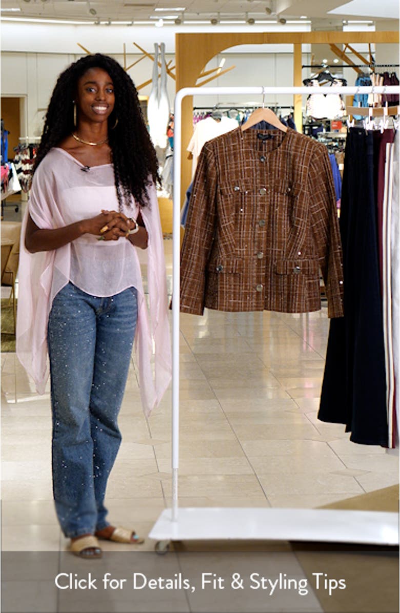 Collarless Tweed Jacket, sales video thumbnail