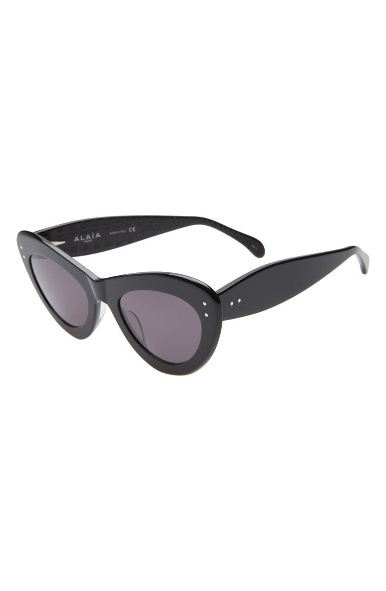 Alaïa 52mm Cat Eye Sunglasses, Alternate, color, 